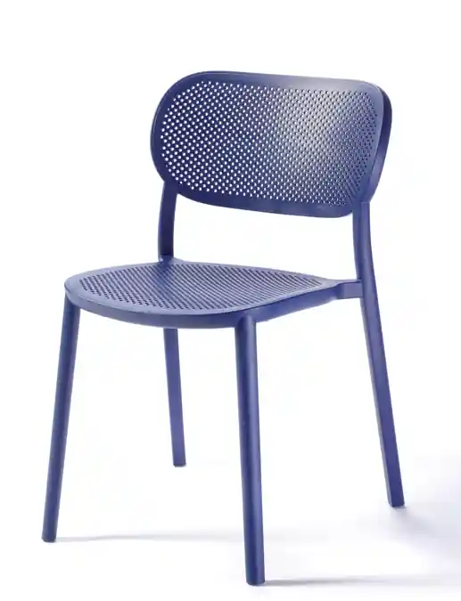 Silla Nuta tecnopolímero azul - Sillas hosteleria