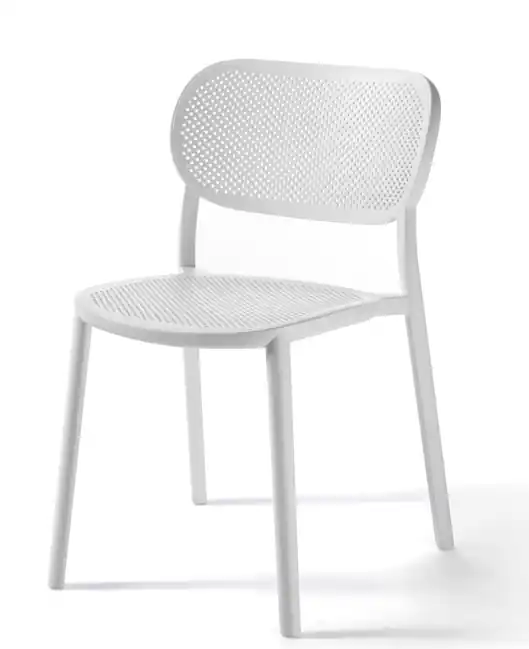 Silla Nuta tecnopolímero blanco - Sillas hosteleria