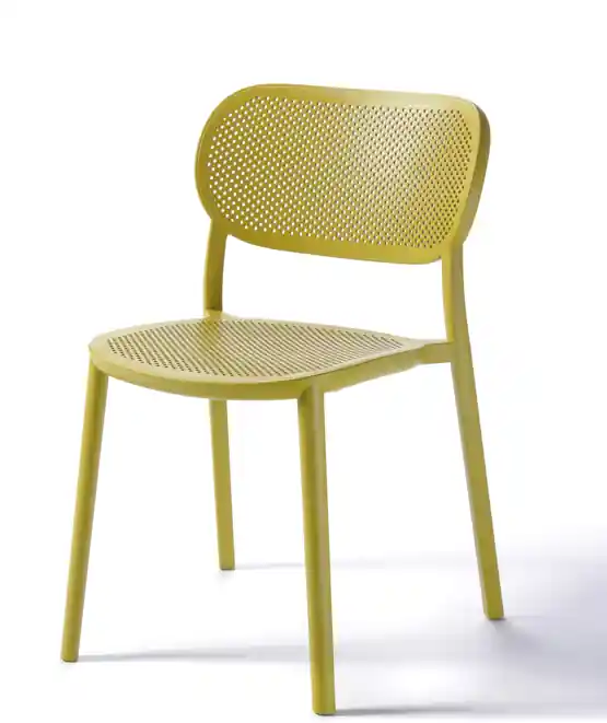 Silla Nuta tecnopolímero mostaza - Sillas hosteleria