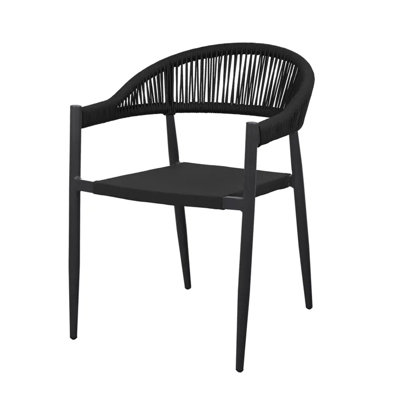 Sillon Liko cuerda negro antracita - Sillas de rattan