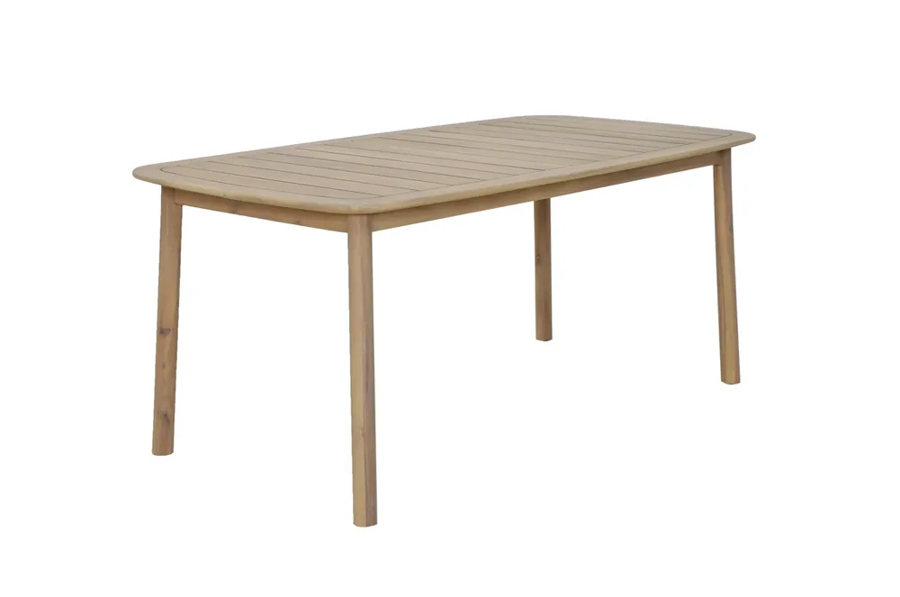 Mesa de terraza Logan en madera de acacia natural 180×90 cm - Mesas de madera