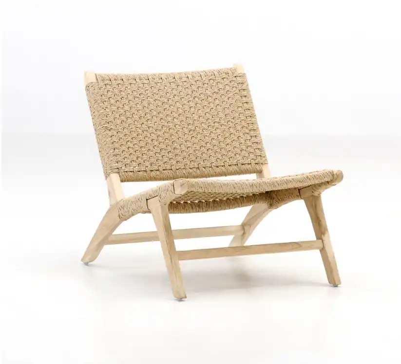 Sillon lounge madera teka enea Robin - Sillas madera