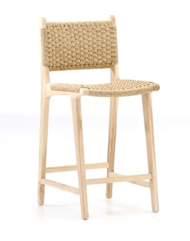 Taburete natural madera teka enea Robin - Taburetes hosteleria
