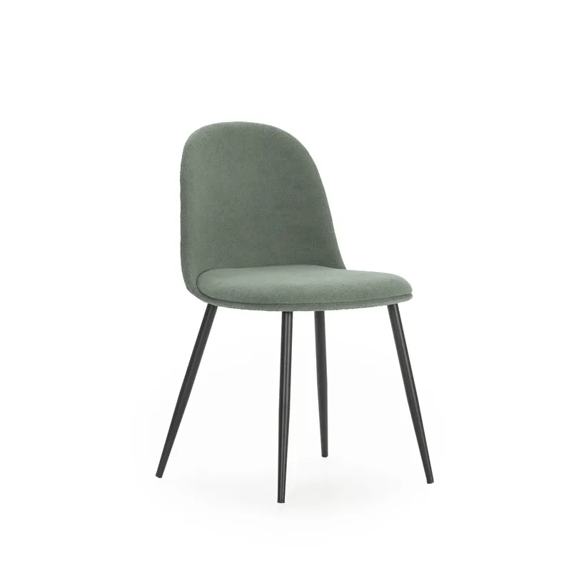 Silla Malila color verde y patas metálicas - Sillas