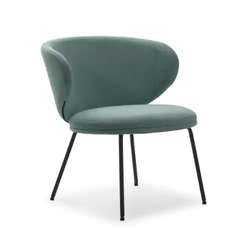 Butaca curva Rush color verde - Sillones butacas divanes