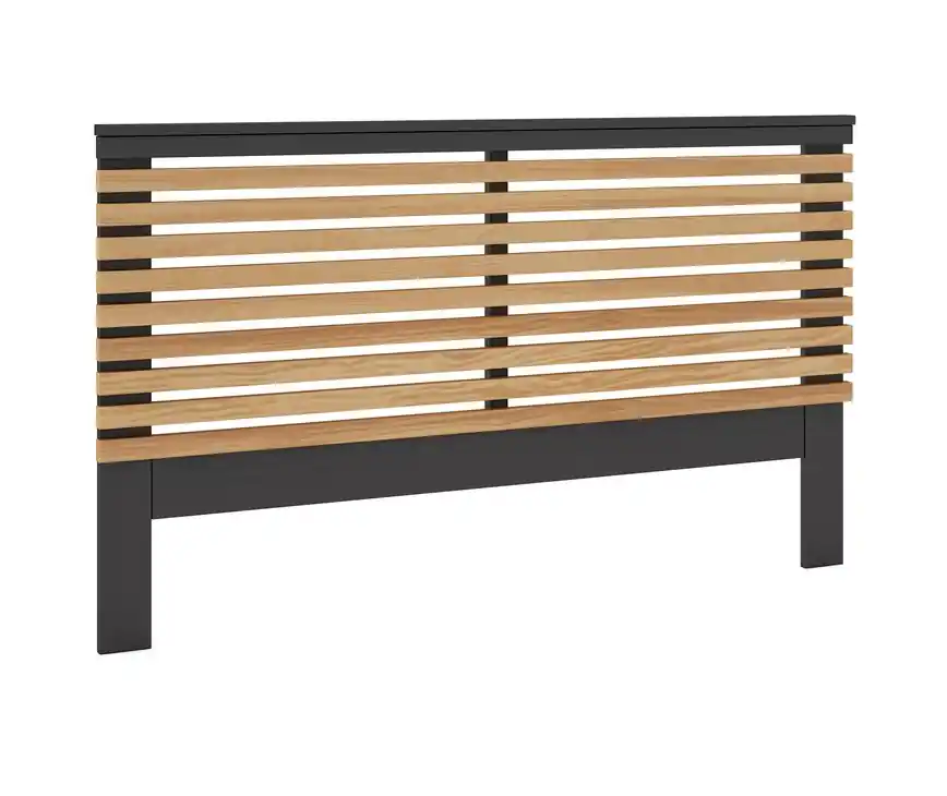 Cabezal Lavis madera natural antracita 160 cm - Cabeceros