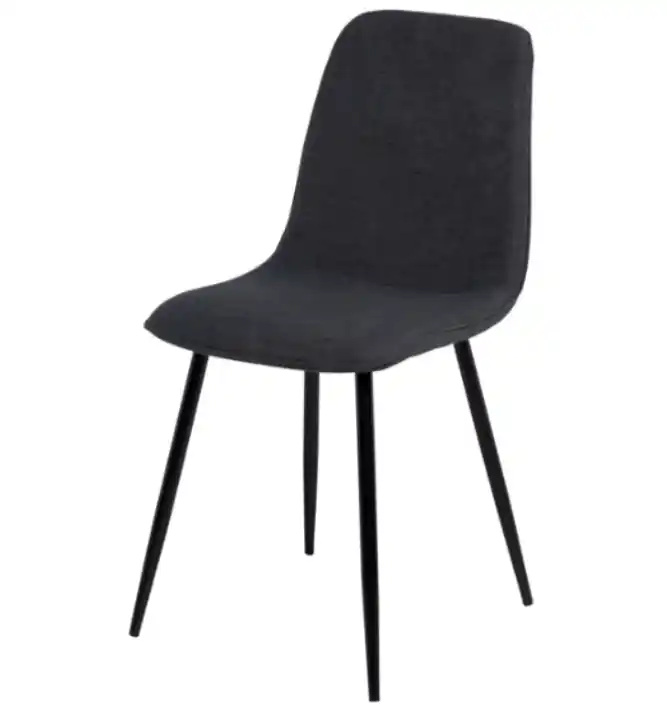 Silla Marleen tapizado gris oscuro - Sillas