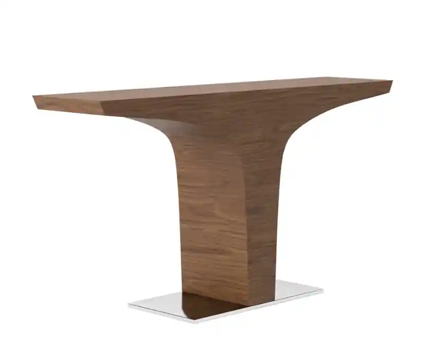 Consola Ángel de madera nogal 150x35cm - Consolas