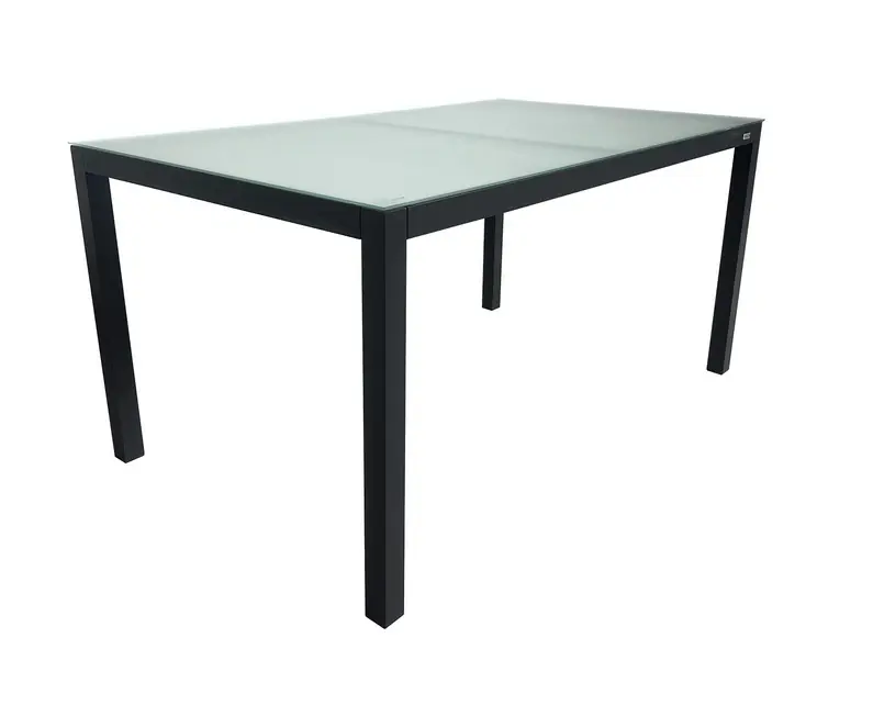 Mesa terraza cuadrada aluminio antracita benidorm 150×90 - Mesas de alumnio