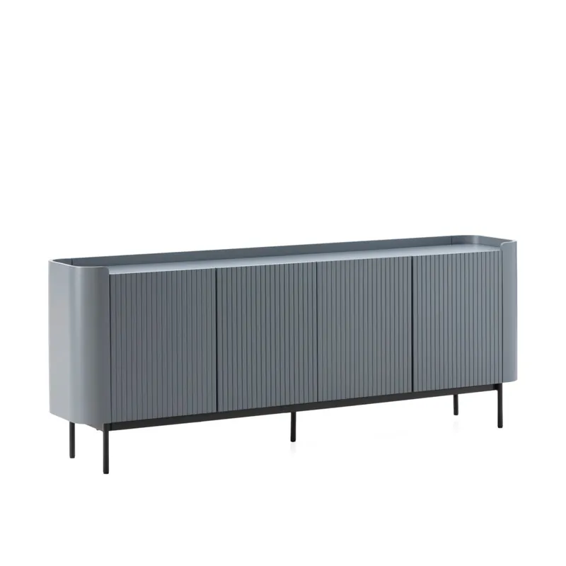 Aparador 4 puertas azul WILLA 200 cm - Aparadores