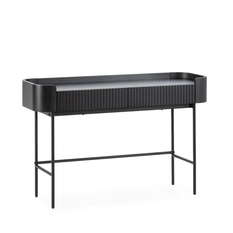 Consola recibidor WILLA negro mate 120 cm - Consolas
