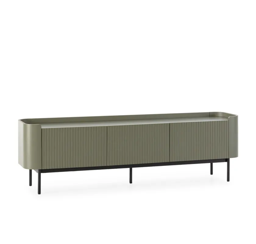Mueble auxiliar WILLA verde 100 cm - Mueble TV