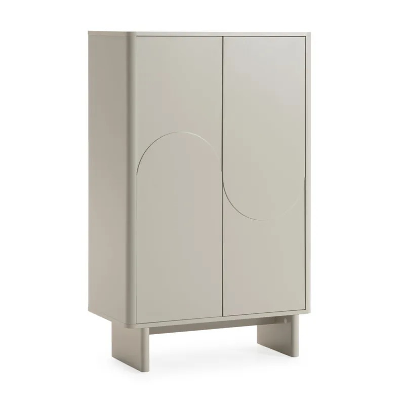 Mueble Auxiliar lacado blanco SOLEIL 2 puertas - Aparadores