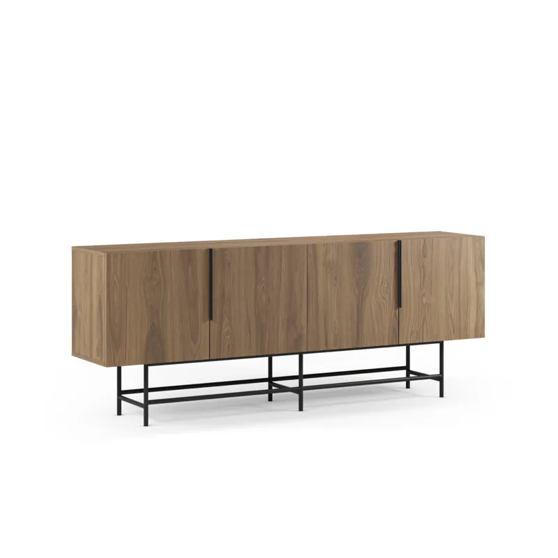 Aparador ELDIA roble 4 puertas 200cm - Aparadores