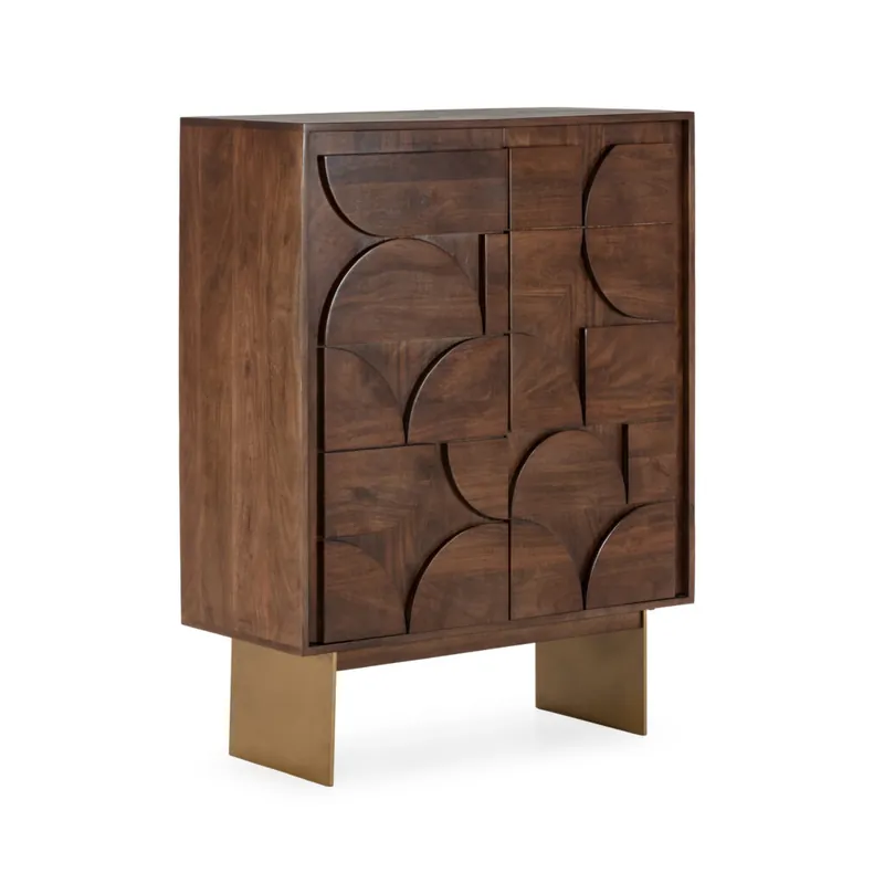 Mueble auxiliar alto TRISHA 2 puertas 90 cm - Aparadores