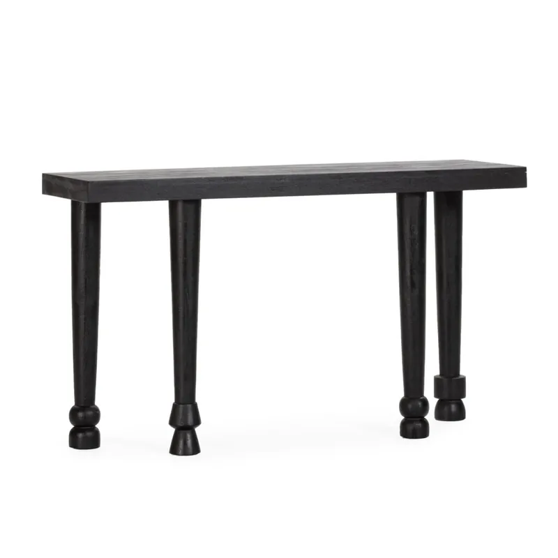 Consola INAYA madera mango negro 130 cm - Consolas