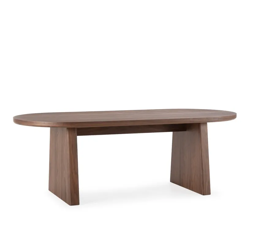 Mesa BLAIR nogal 220×100 cm - Mesas de comedor