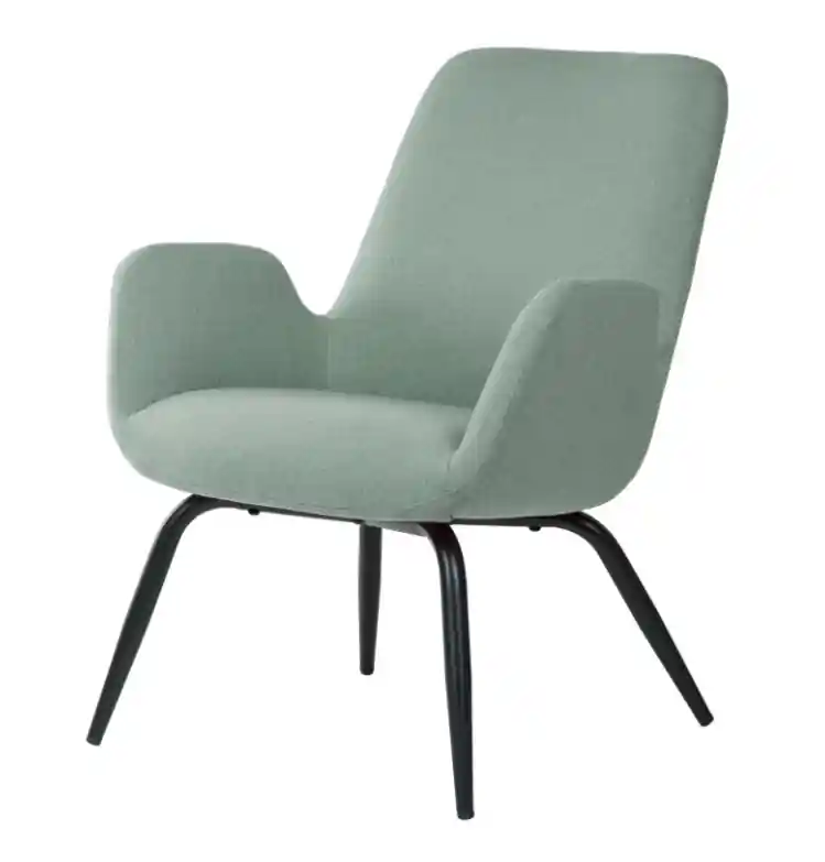 Butaca Doha tapizada en color menta - Sillones butacas divanes