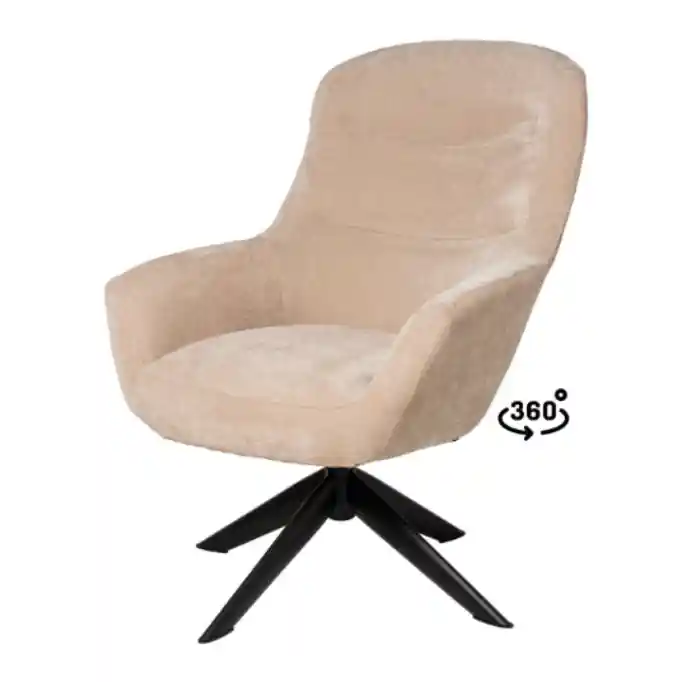 Butaca Bolonia beige 360º 73x98cm - Sillones butacas divanes