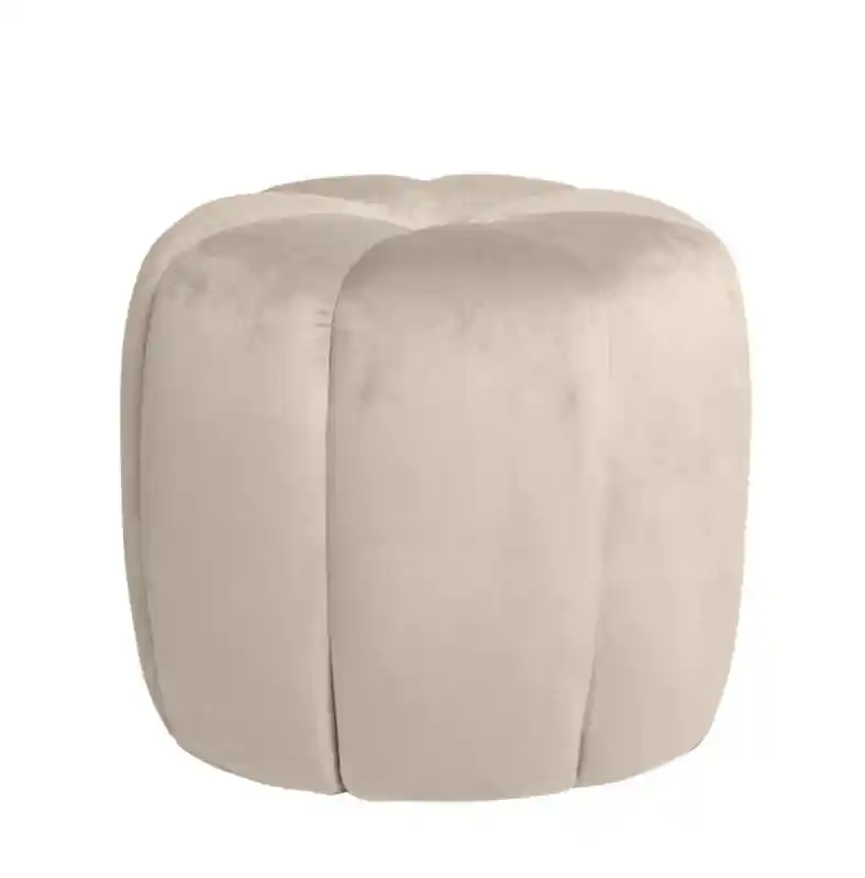 Puf Berto terciopelo beige - Puffs