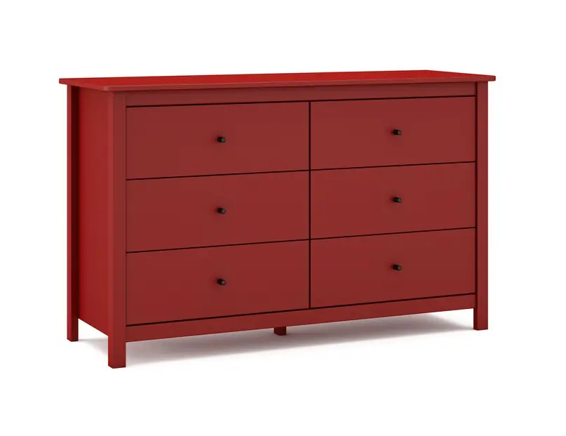 Comoda Misti madera de pino burdeos 130cm - Comodas Sinfonier