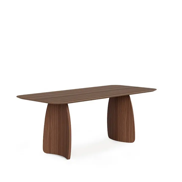 Mesa chapa nogal KIMBERLY 200×90 cm - Mesas de comedor