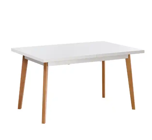 Mesa de comedor extensible Nordic blanca 140/180x90x75cm - Mesas de comedor