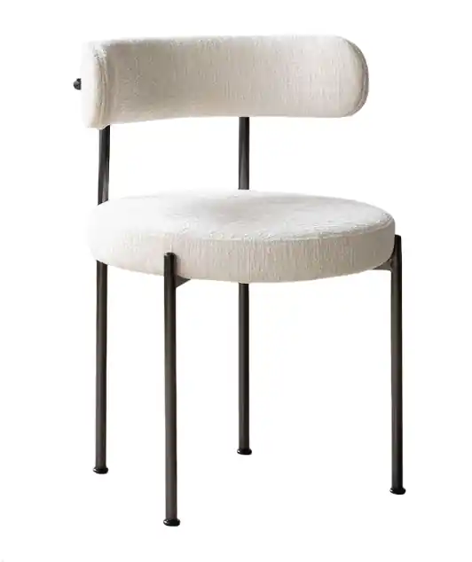 Pack 4 sillas Tucker beige con patas negras