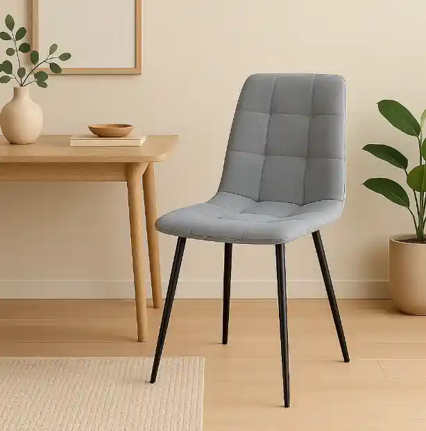 Pack de 4 sillas Portland gris ceniza 43×47.5x88cm