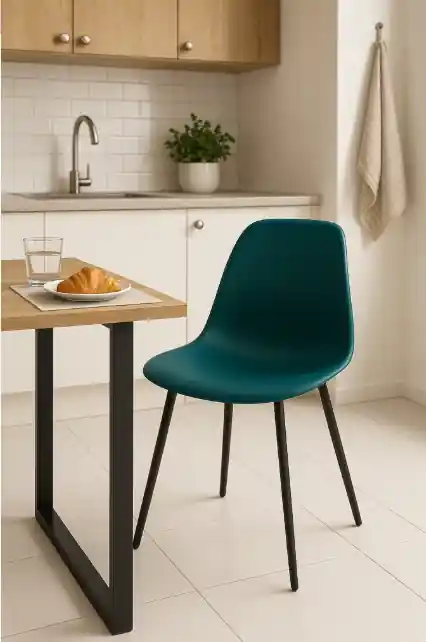 Pack de 4 sillas Atlantic azul 51×45.5x84cm - Sin categorizar