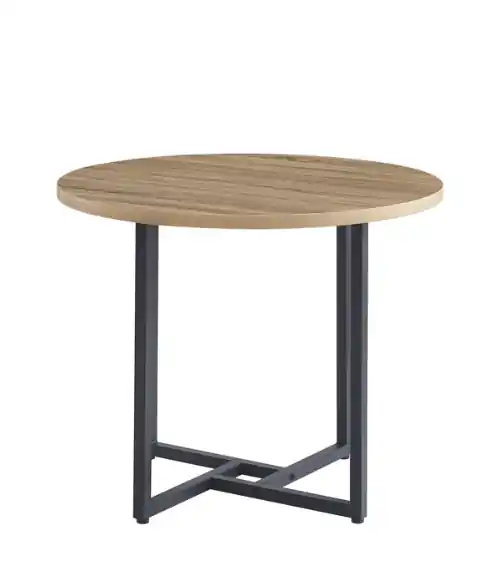 Mesa Cleveland redonda patas metal 90cm - Mesas de comedor