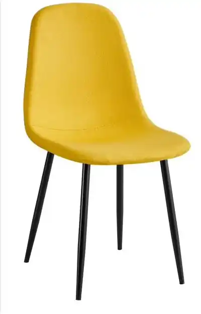 Pack de 4 sillas James mostaza 54.5x45x88cm