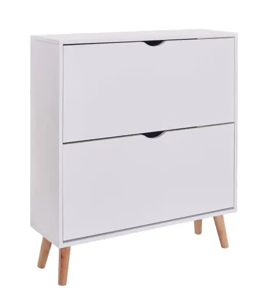 Zapatero Fiano blanco 2 trampones 80×22.5×91.5cm - Zapateros