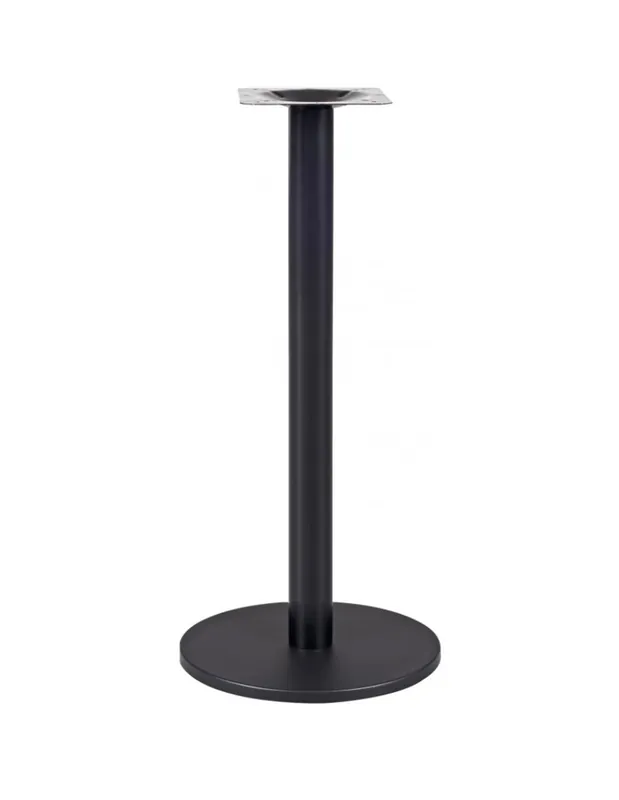 Base de plato de acero negro 110cm - Pies y bases para mesas