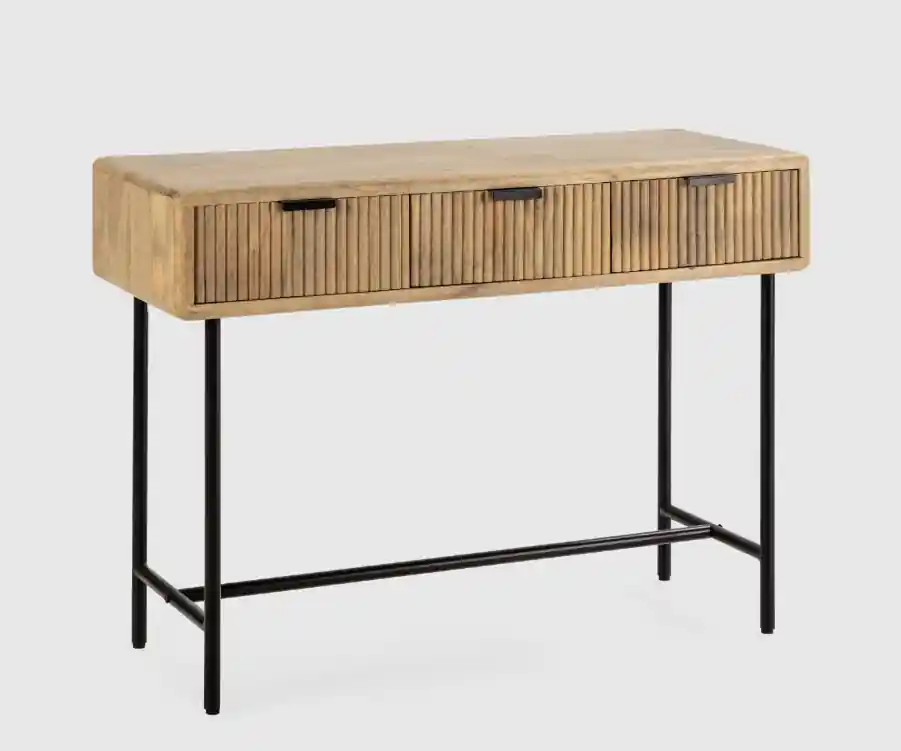 Consola artesanal Mundara madera mango 100cm - Consolas