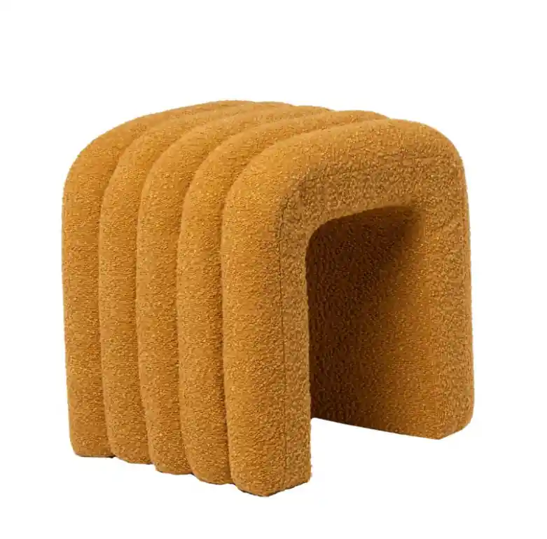 Puf EDY borreguito mostaza - Puffs