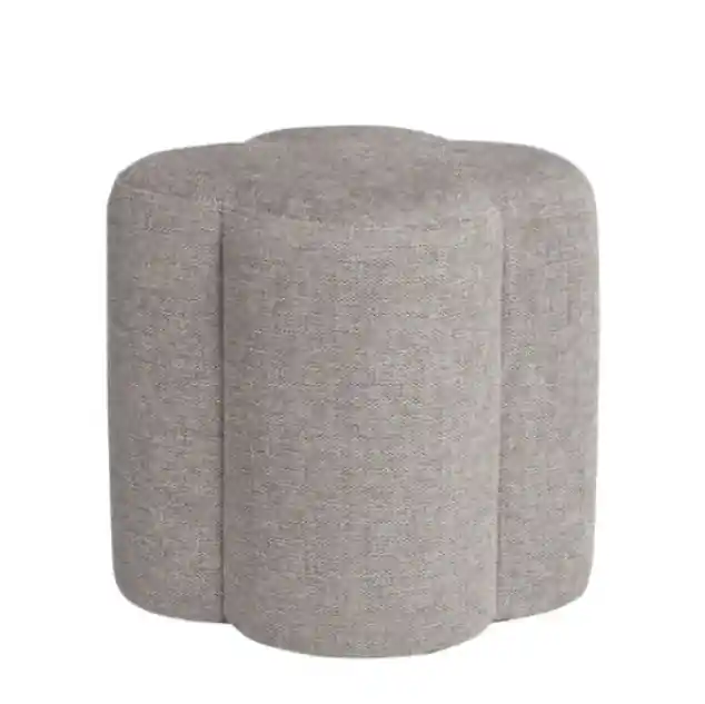Puff Artur tapizado gris 36cm - Puffs