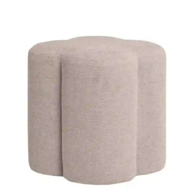 Puff Artur tapizado beige 36cm - Puffs