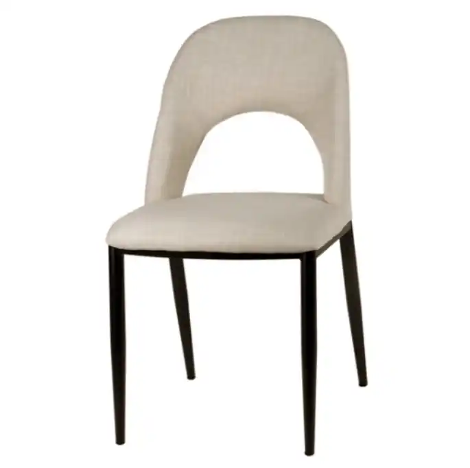 Silla Anika tapizada beige - Sillas
