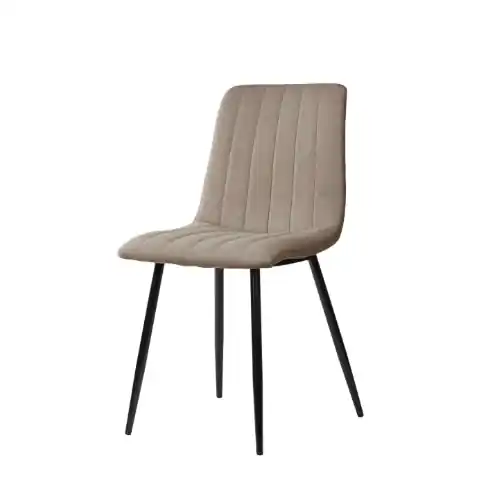 Silla Xena tela color taupe - Sillas