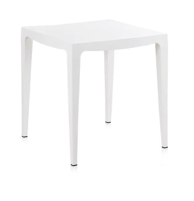 Mesa terraza clip blanco 70×70 - Mesas polipropileno