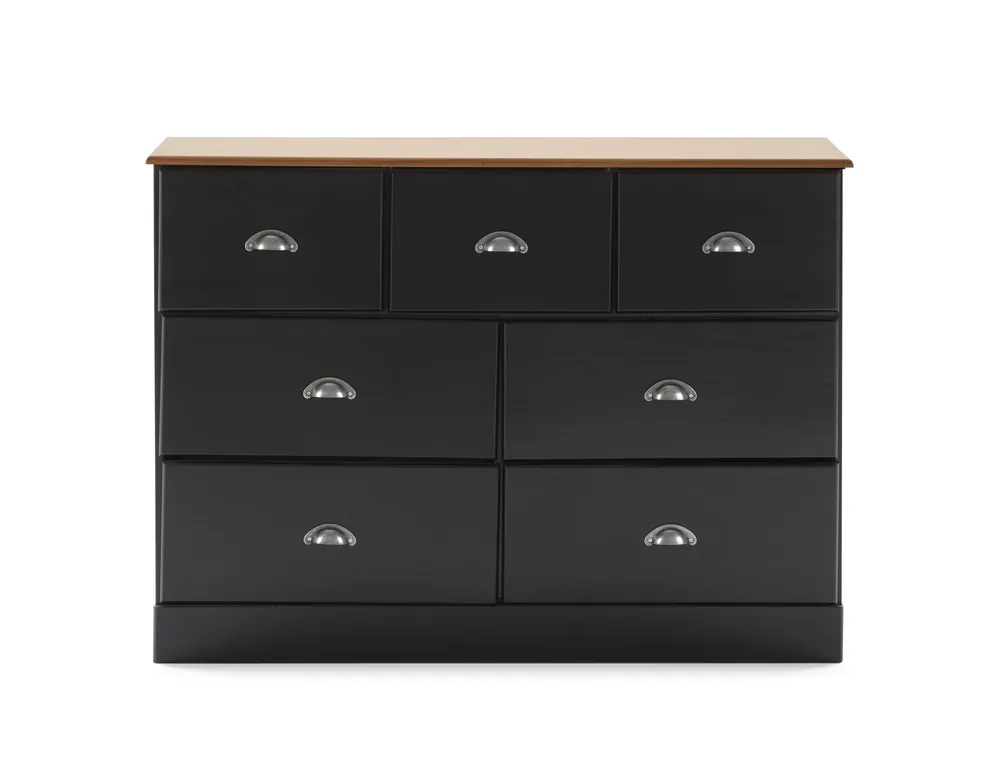 Comoda Dublin negro roble 110cm - Comodas Sinfonier