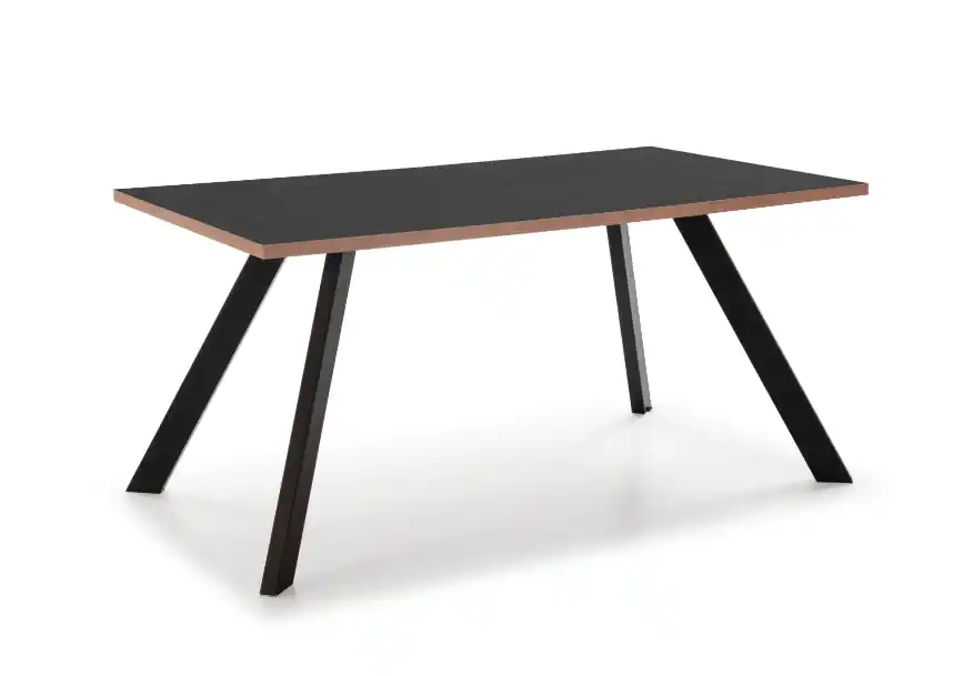 Mesa de comedor Duomo bocamina nogal 160x90cm - Mesas de comedor