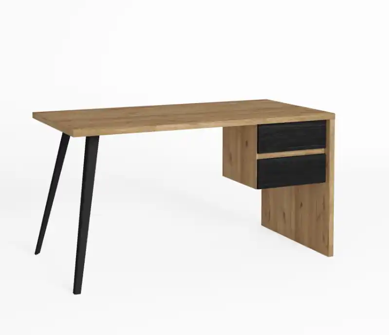 Escritorio Eliot natural bocamina 136x68cm - Escritorios