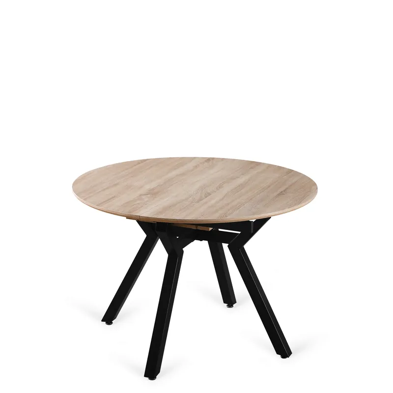 Mesa comedor redonda extensible mod. Cannes roble 110/150x75cm - Mesas de comedor