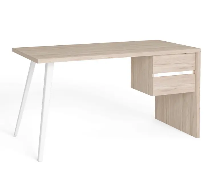 Escritorio Rio1 sahara y blanco 136x68cm - Escritorios