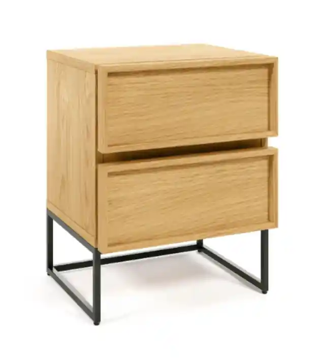 Mesita de noche Tanzania roble 45x42cm - Mesitas de noche