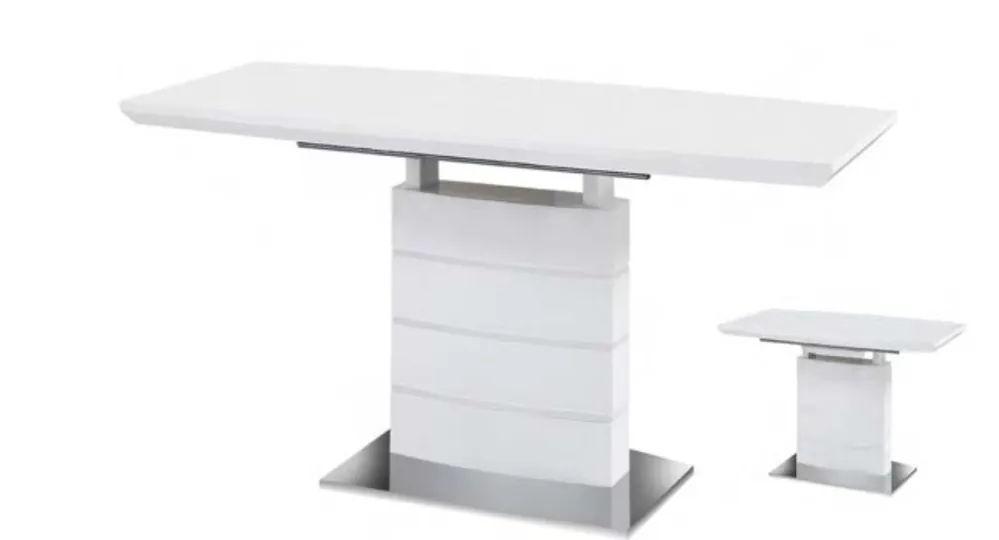 Mesa comedor extensible Tahona blanco 140/180x80cm - Mesas de comedor