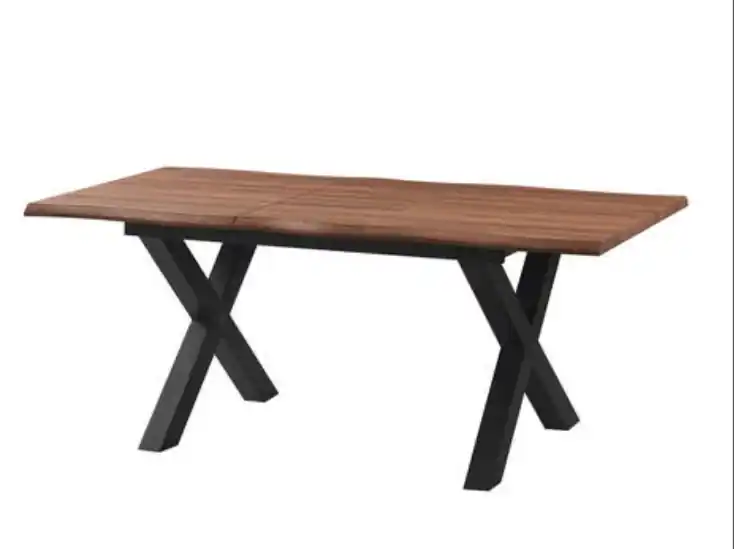 Mesa comedor extensible mod. Silvania nogal 145/185x85x75cm - Mesas de comedor