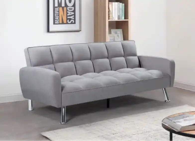 Sofá cama Neo terciopelo gris oscuro 182 cm - Sofa-Cama